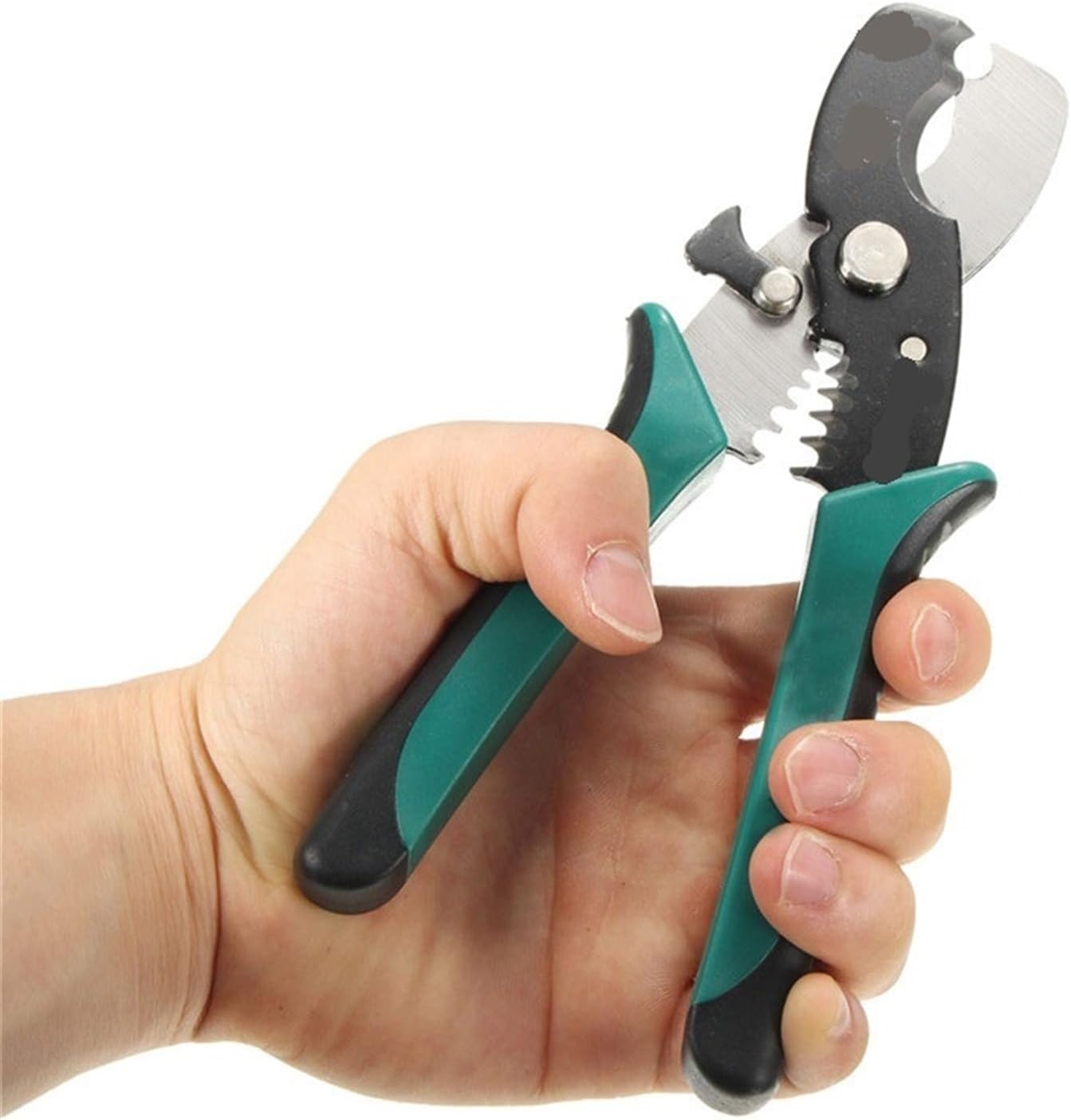 8 Inch Wire Stripper Cable Cutting Scissor Stripping Pliers Cutter Hand Tools - Image 5