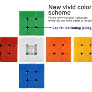 Rubic cube 3x3 for kids Magic Speed Square Cube Puzzle Toys High Quality With Box (Random color)