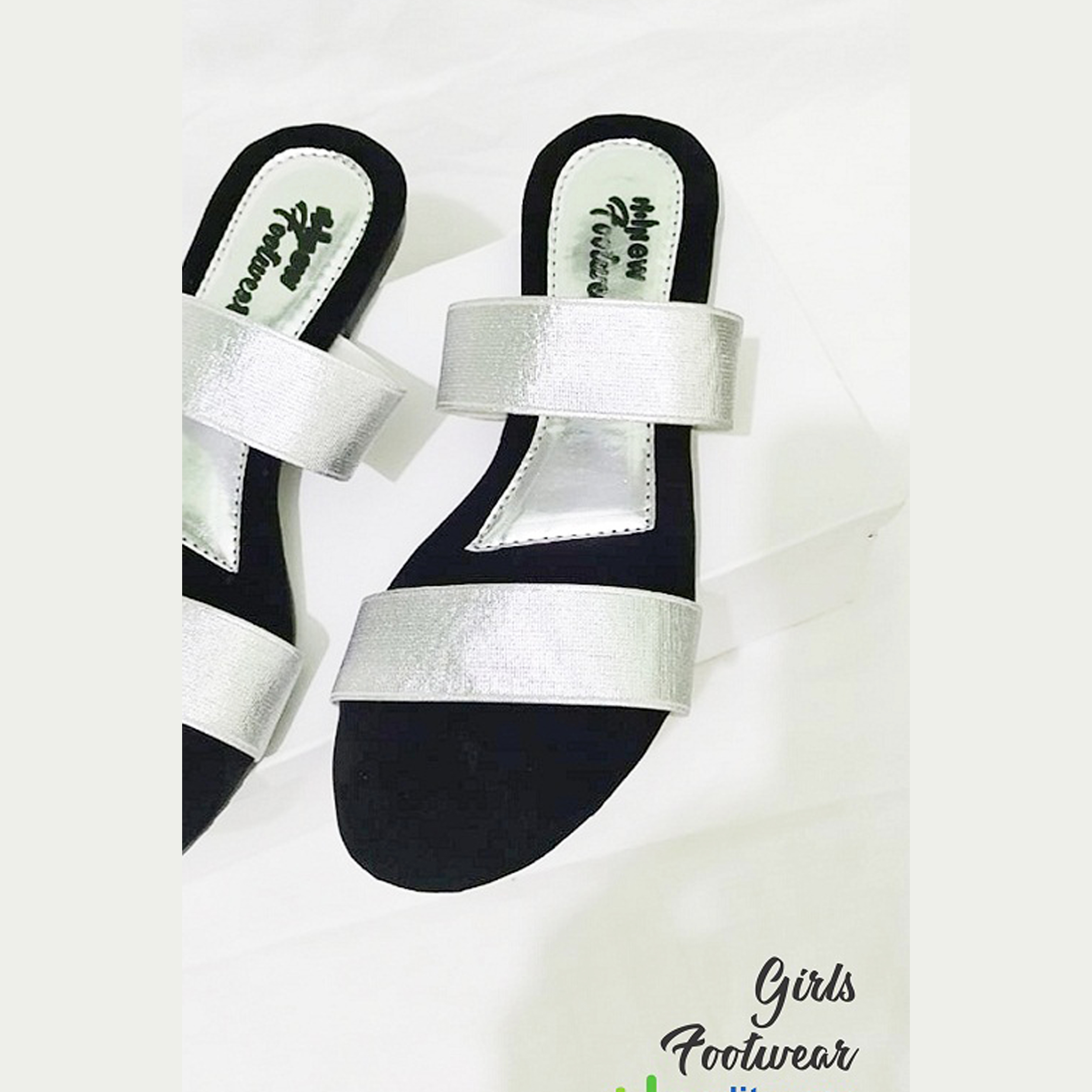 Ladies Casual & Party Wear Flat Slippers Stylish Elastic Work Design - Image 4
