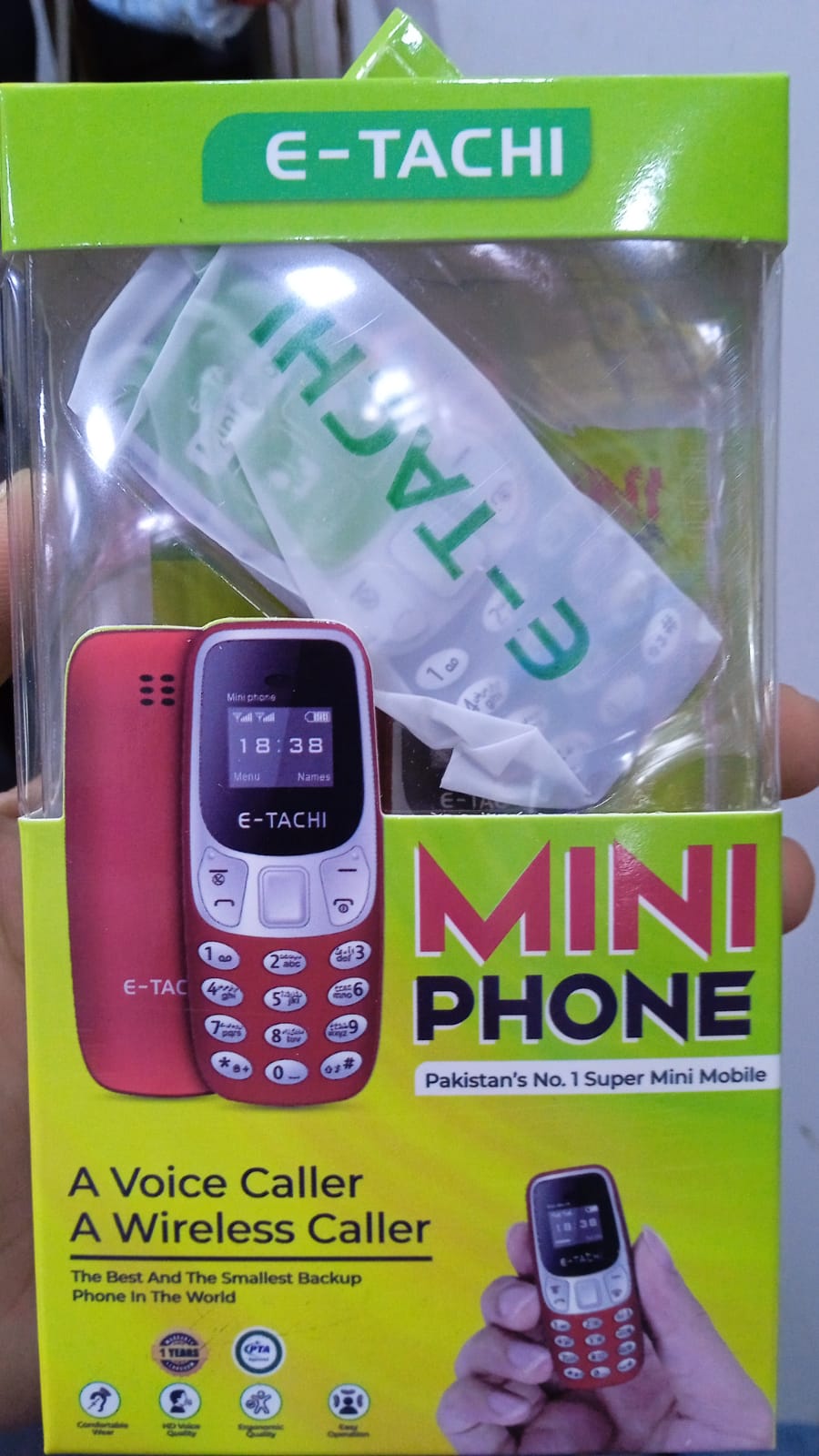 Etachi Mini Mobile Phone Compact Portable Mini Feature Phone For Calling And Basic Use - PTA Approved (Random Color) - Image 3