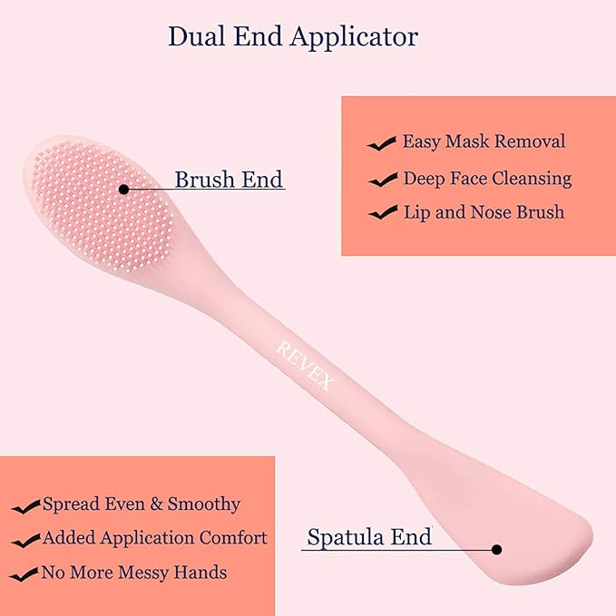 Silicone Face Mask Brush Applicator | Facial Mask Brush for Mud, Clay, Charcoal Mixed Mask | only 1 piece. - Image 3