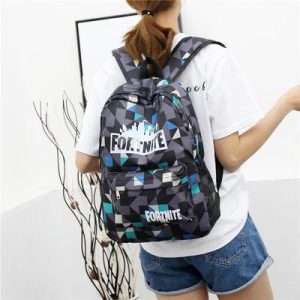 Premium Nylon School Bag with Fortnite Design