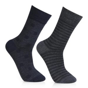 2 Pair Woolen Summer Socks For Men ? Soft, Breathable, And Comfortable Daily Wear Socks For All-Season Use (Random Design)