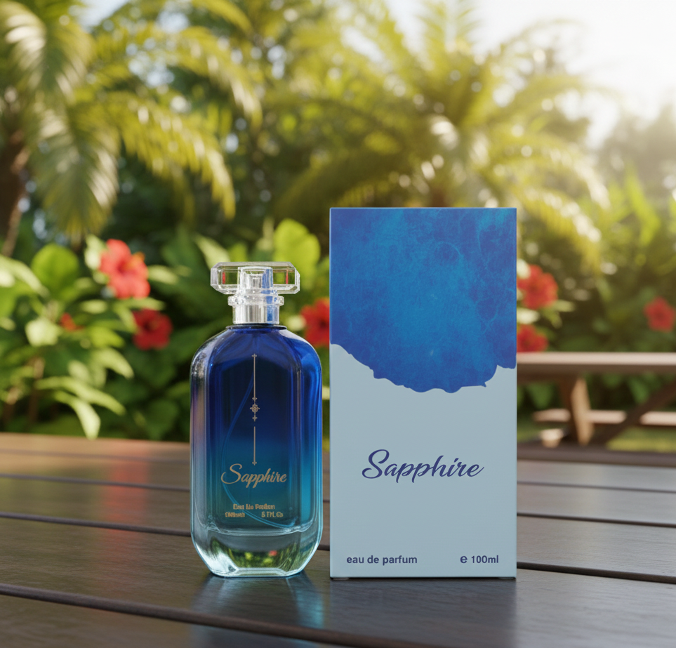 Sapphire Perfume 100ml Long-Lasting Fragrance, Elegant Scent for Daily Wear & Special Occasions - Image 3