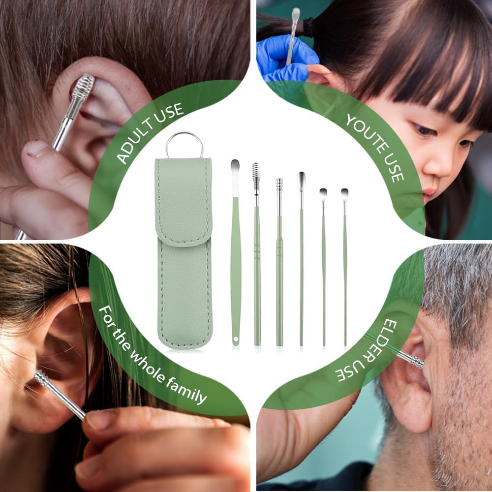 Ear Cleaner,The Most Professional Ear Cleaning Master Ear Cleaning Kit,Ear Cleaner Earwax Removal Tools with Pu Leather Case - Image 3