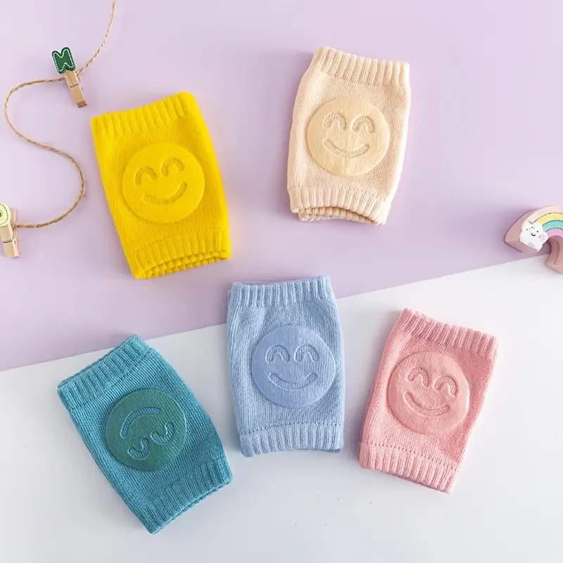 02 Pcs ( Pair ) - Soft & Protective Baby Knee Pads  Cushioned Support for Crawling Infants & Active Toddlers - Random Color - Image 2