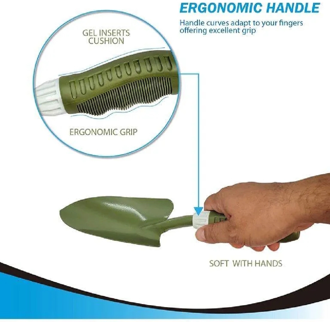GreenPro Gardening Hand Trowel Heavy Duty Digging Shovel with Comfortable Anti-Slip Grip Handle - Image 3