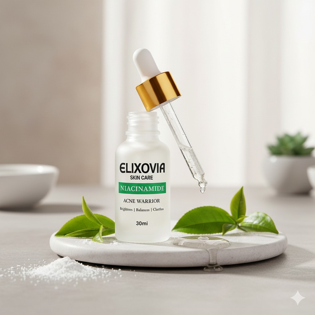 Elixovia Niacinamide Plus Acne Warrior Serum  Brighten, Balance & Clarify (30ml) - Image 3