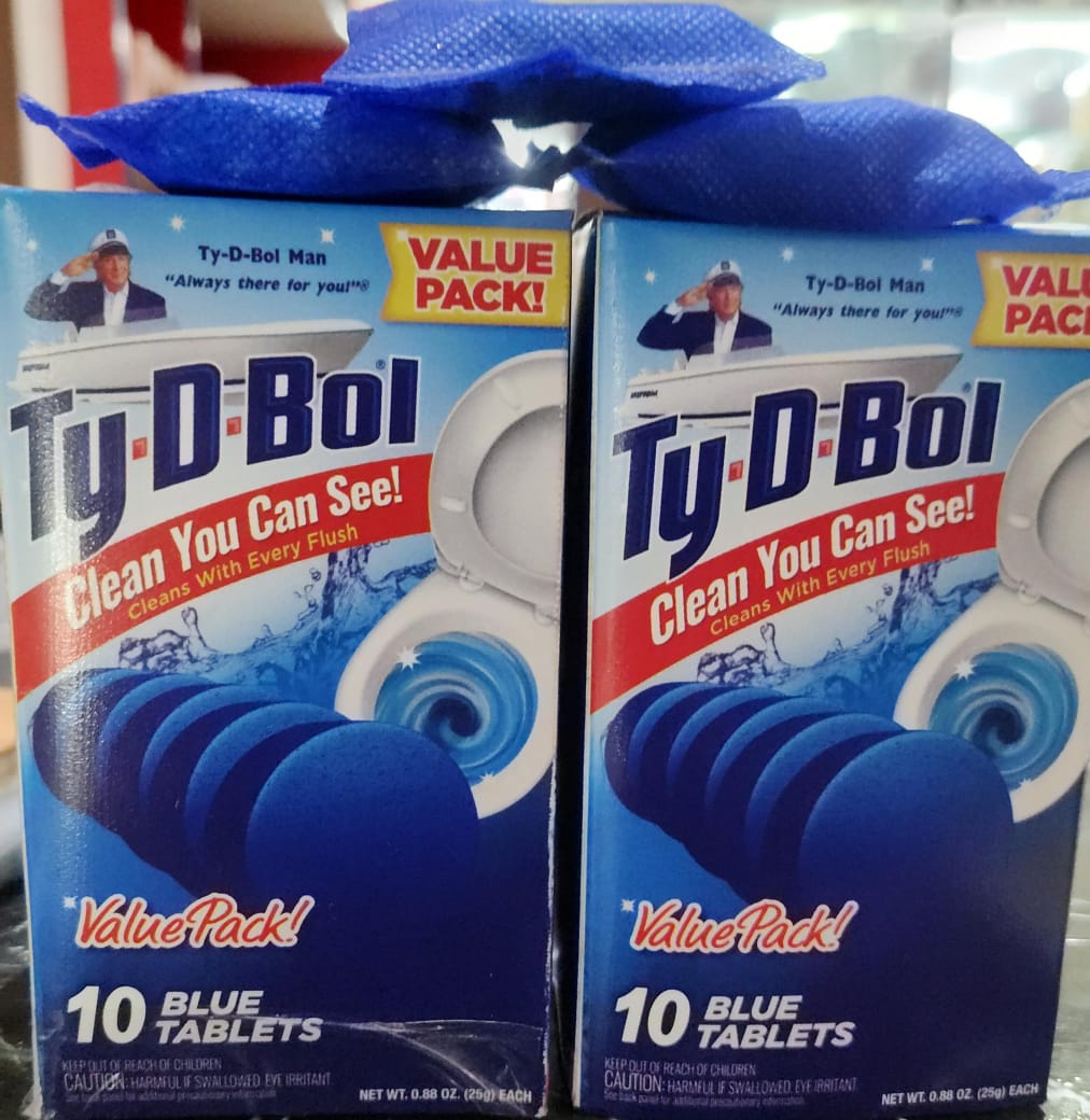 Ty-D-Bol In-Tank Blue Toilet Bowl Cleaner Tablets, Value Pack (10 Count) Cleans, Deodorizes & Provides Continuous Blue Water Every Flush - Image 4