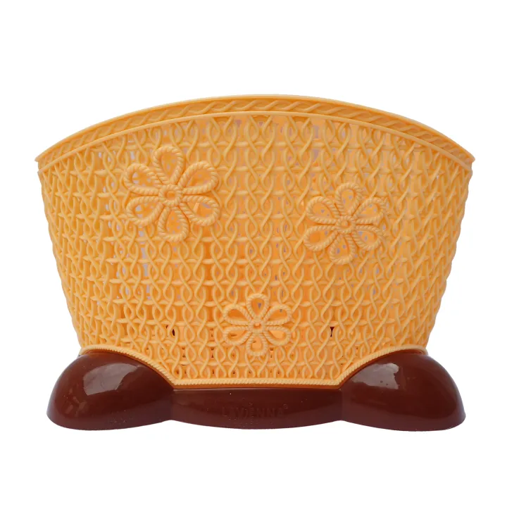 3-Compartment Dinnerware & Cutlery Organizer Basket (Random Color) - Image 2