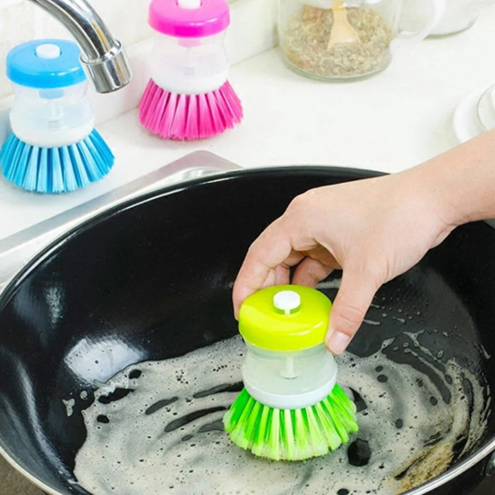 Mini Kitchen Liquid Dish Cleaning Brush - Image 2