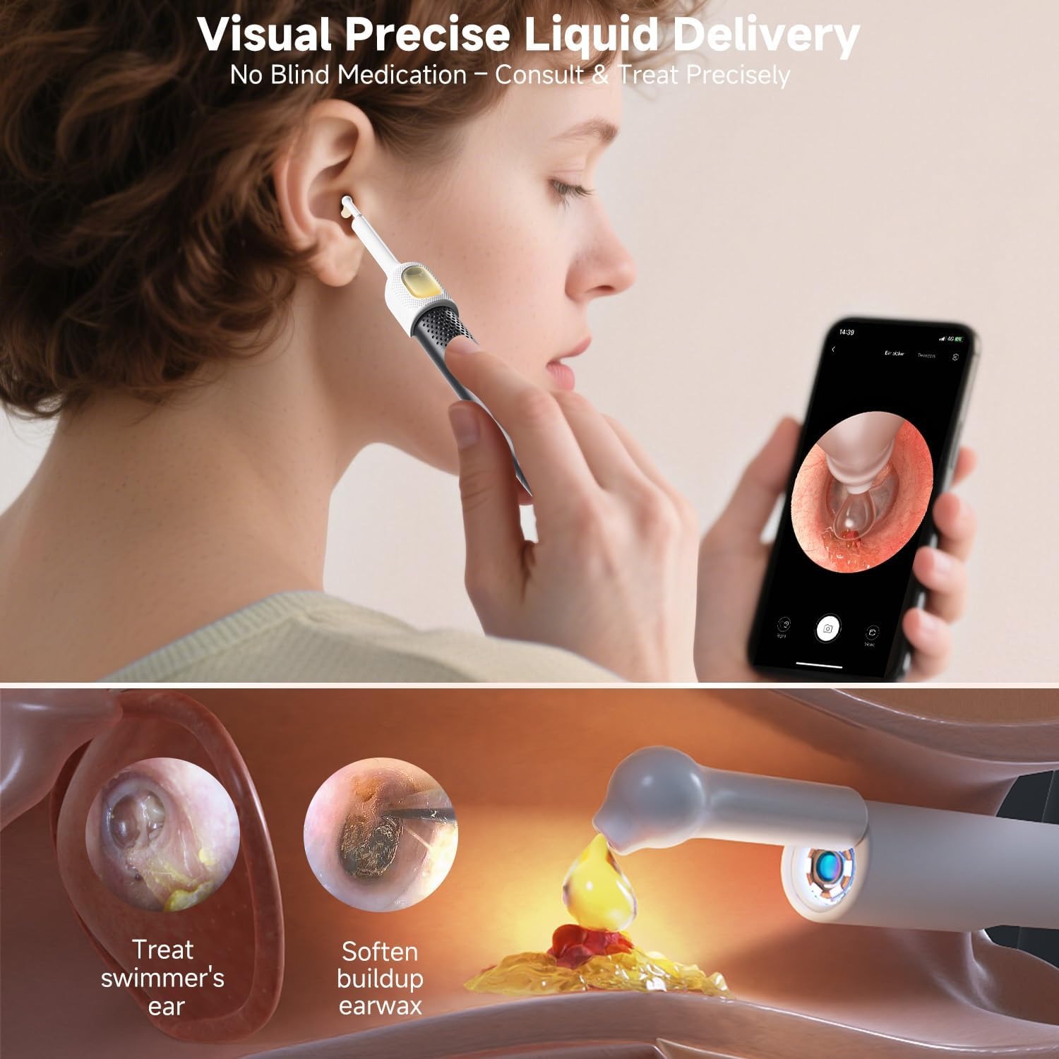 Rechargeable Smart Wireless Ear Camera Kit | Random Colour - Image 4