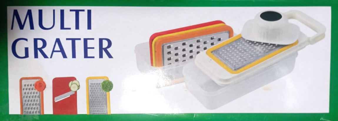 5-in-1 Multi Grater & Mandoline Slicer with Storage Box Stainless Steel Blades Vegetable & Fruit Cutter - Image 5