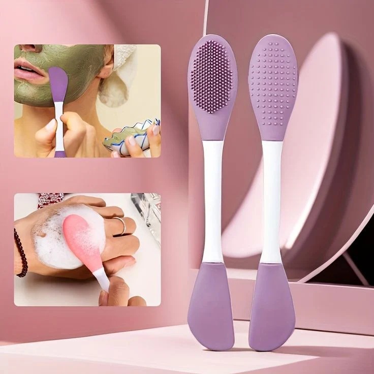 Silicone Facial Cleanser Brush (1 PCS) Soft Face Cleaning & Exfoliating Brush | Deep Pore Cleansing Tool (Random Color)