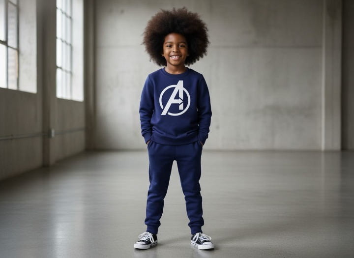 Avenger Printed Sweatshirt & Pajama Trouser Tracksuit for Kids | FOR BABY AND KIDS