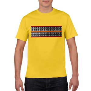 Yellow Half Sleeves Cotton T-Shirt for Men Soft Breathable Casual Round Neck Summer Wear Tee