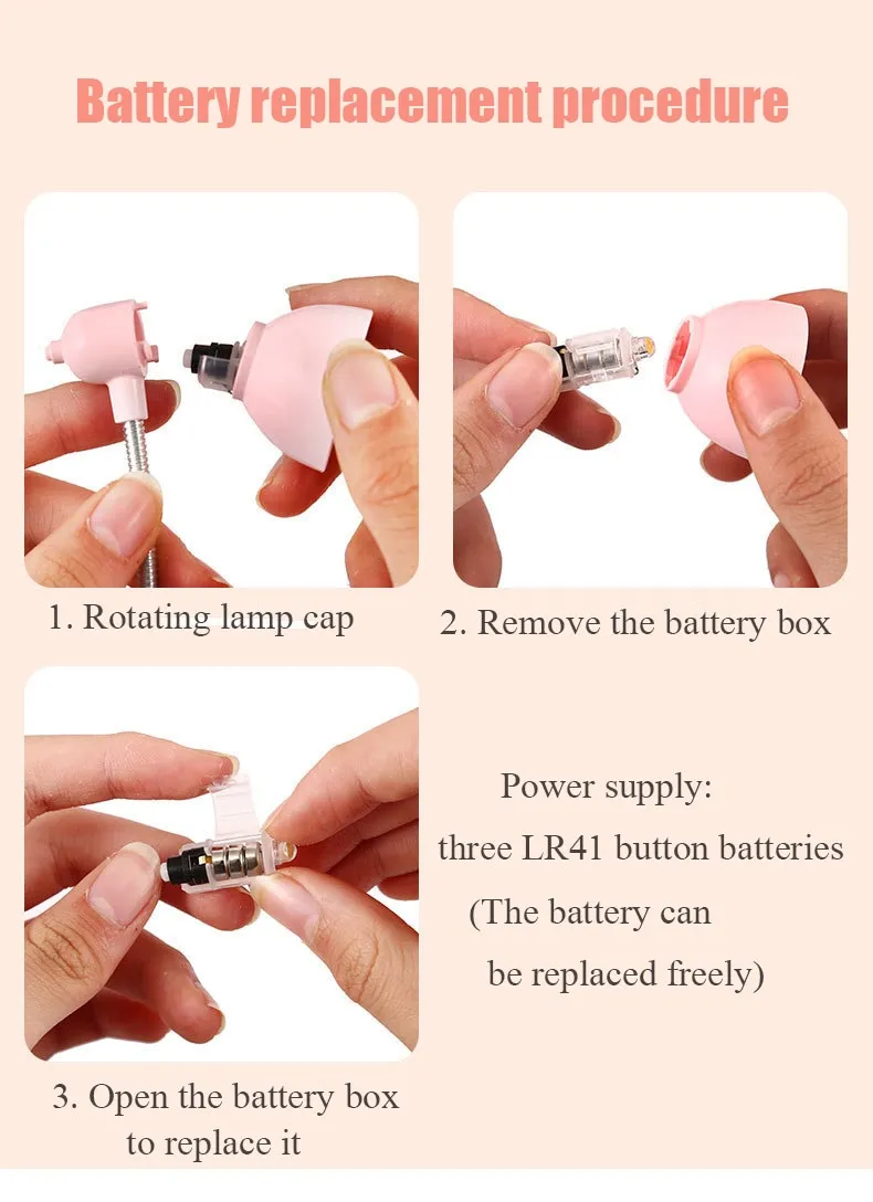 Mini LED Clamp Lamp Portable USB-Powered Desk Light with Adjustable Flexible Neck, Strong Clamp Base, Eye-Friendly Flicker-Free Lighting for Home, Office, Bedside & Travel ( Random Color)