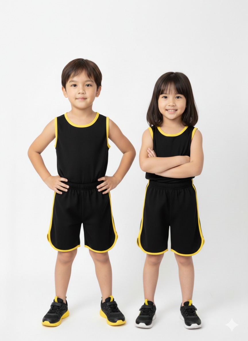 Kids Sando and Shorts Track Suit 2 Pcs Set - Image 2