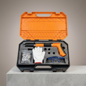 Heavy Duty Manual Steel Nail Gun Set Portable Concrete Wall Fastening Tool with Accessories