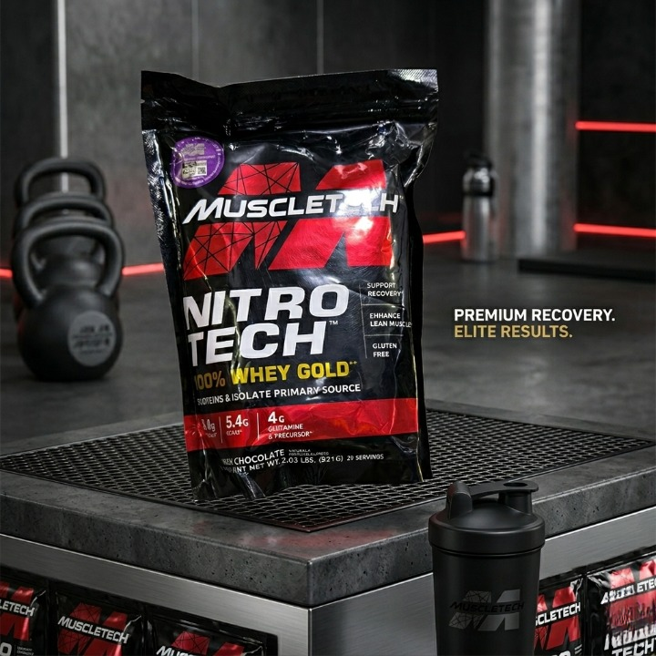 Nitro Tech Whey Protein Powder Muscle Building Formula - Image 4