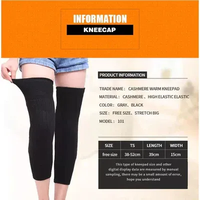 1 Pair Knee Warmer | Winter Warm Thermal Knee Warmers - Image 4