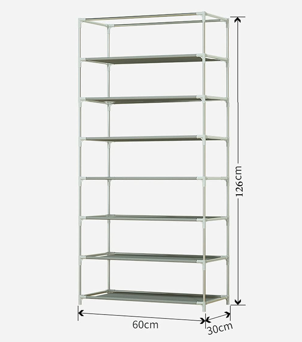 7 Layer Portable Dustproof Shoe Rack Non-woven Shoe Rack Storage Bag Closet Household Shoe Storage Rack Storage Cabinet ( Random Color) - Image 2