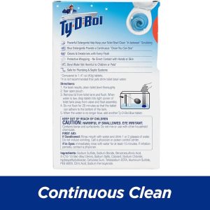 Ty-D-Bol In-Tank Blue Toilet Bowl Cleaner Tablets, Value Pack (10 Count)  Cleans, Deodorizes & Provides Continuous Blue Water Every Flush