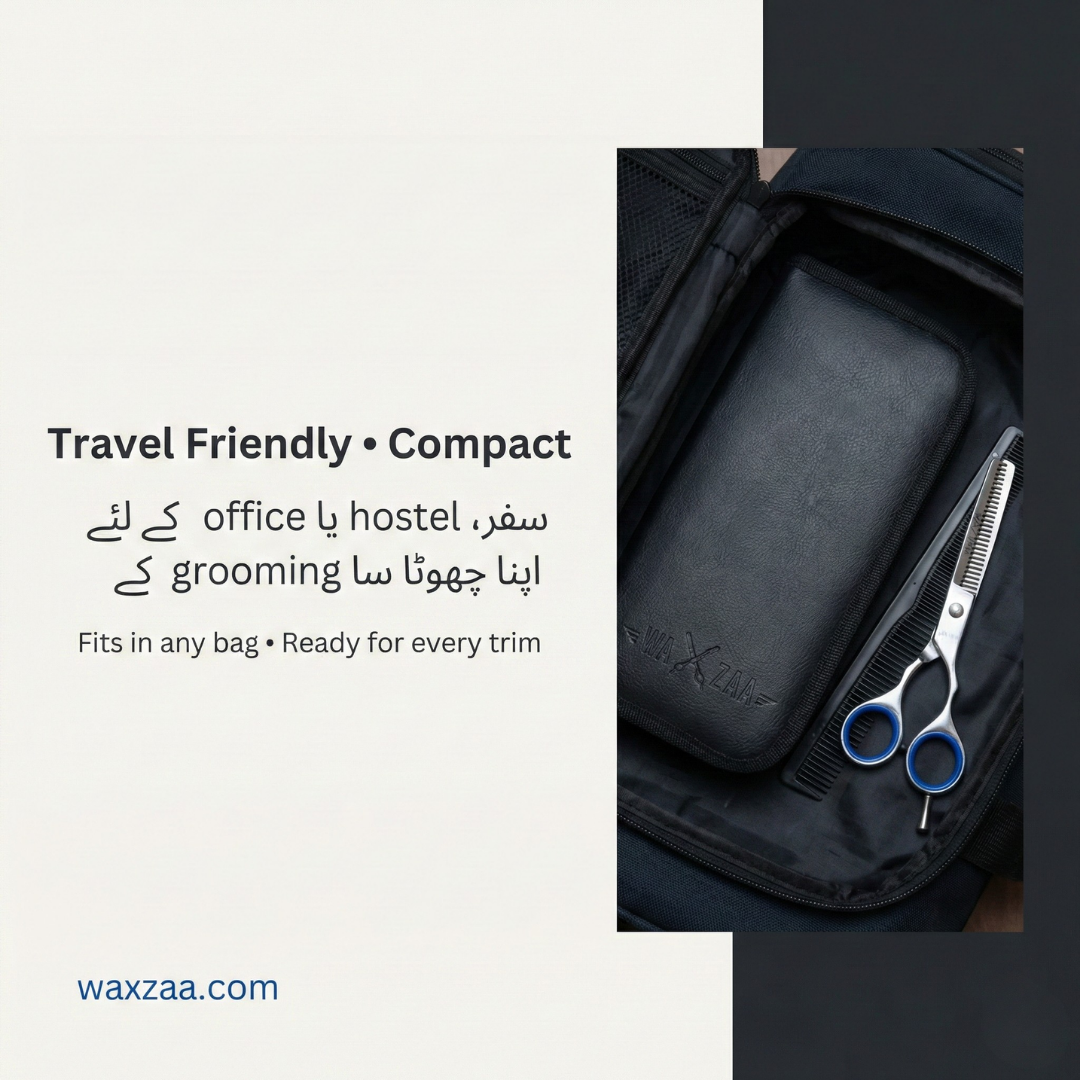 WAXZAA Professional Barber Scissors Kit Premium Hair Cutting Accessories - Image 2