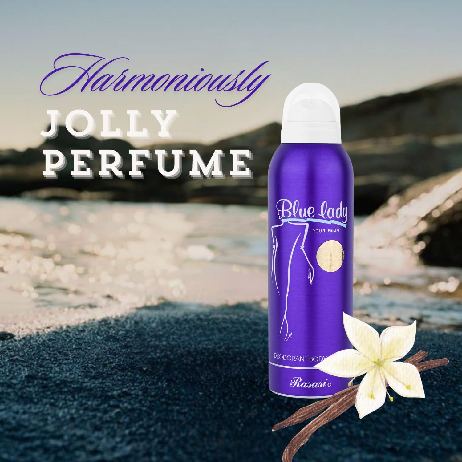 Rasasi Body Spray ( Blue Lady ) - 200ml Sensual and Bold Fragrance Premium Quality - Image 3