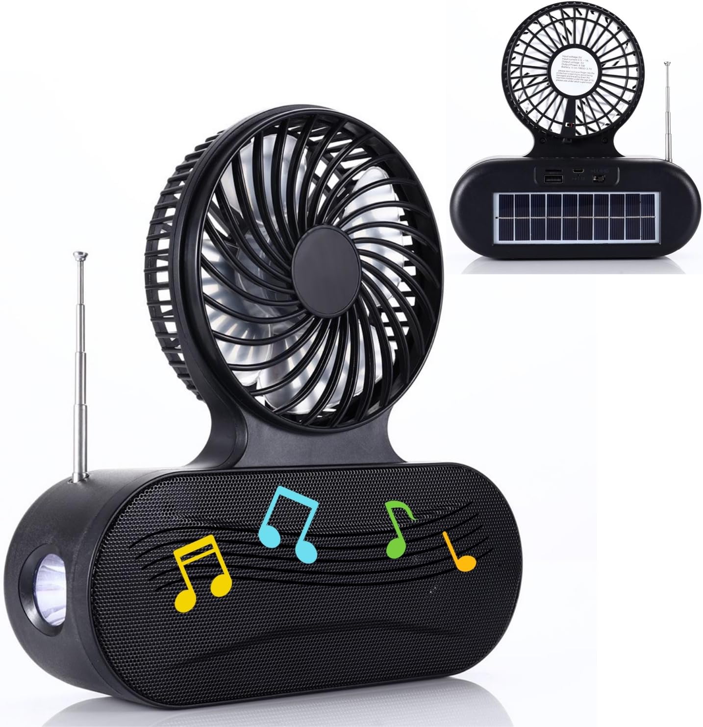 Solar fan Bluetooth speaker - Image 3