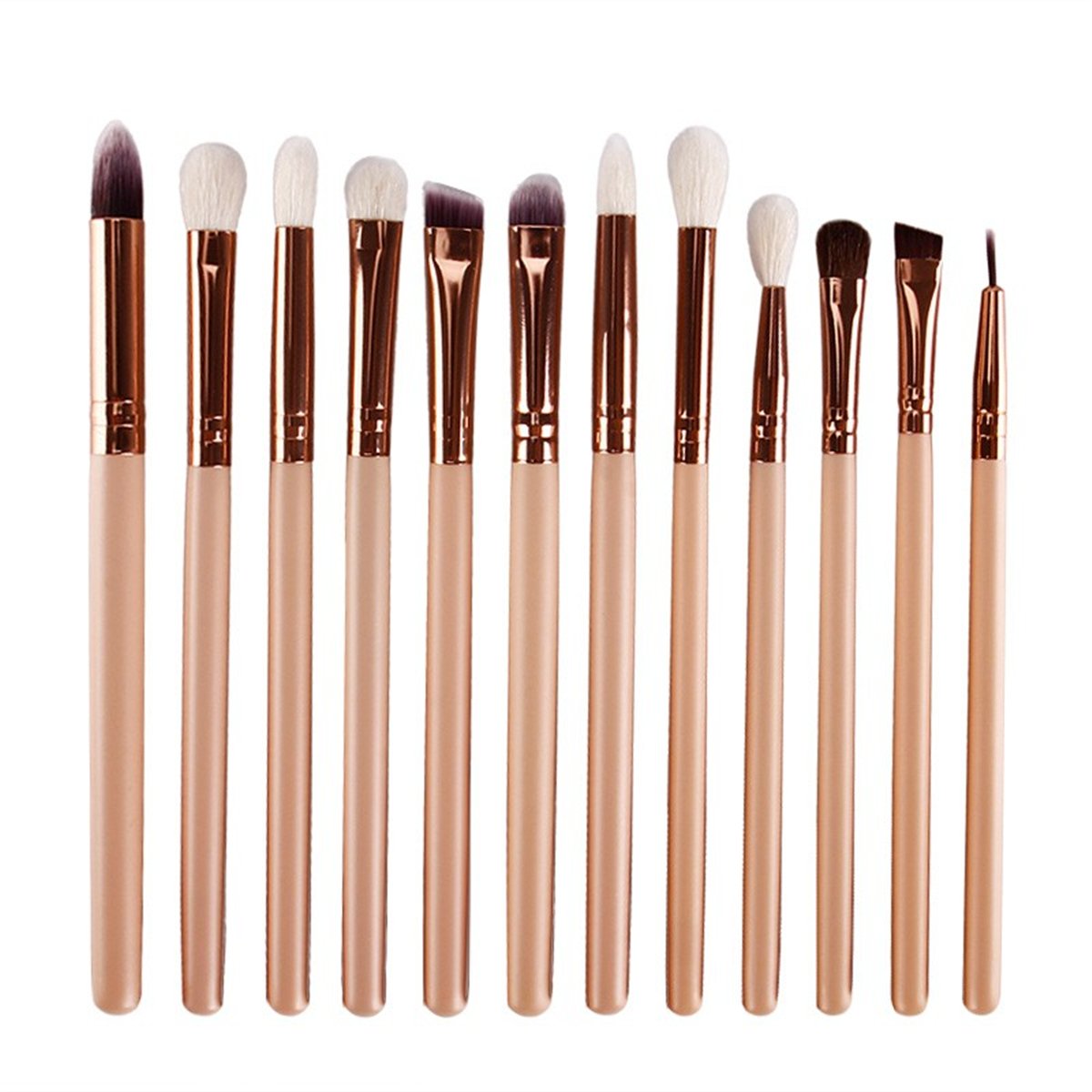 Make Up Eye Brushes Set, Lover Bar 15pcs Makeup Brush- with Travel Organizer with pouch(random color) - Image 3