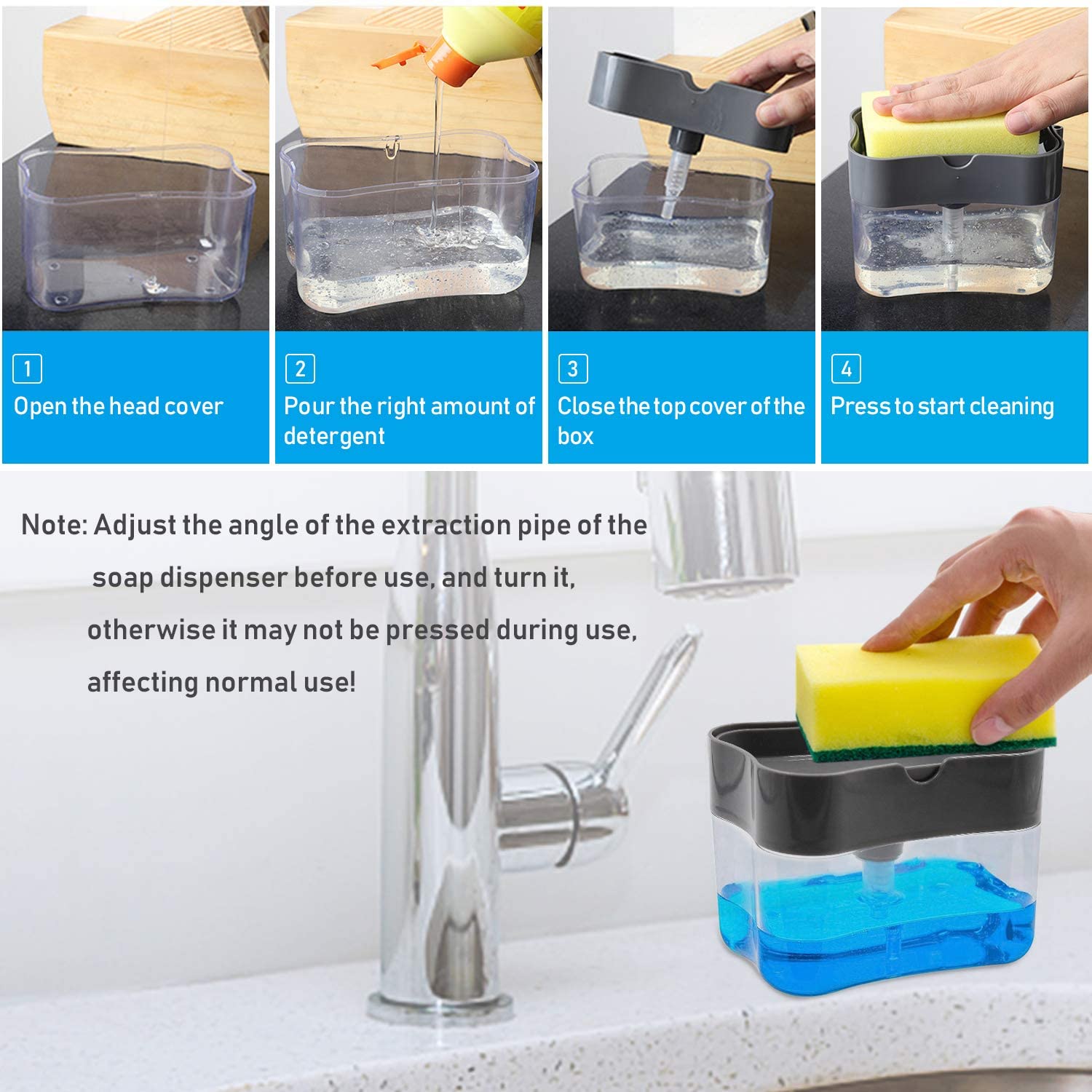 Soap Pump Sponge Caddy China (Without sponge) (random color ) - Image 5
