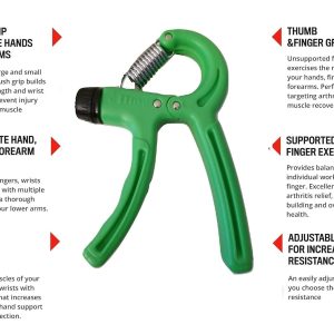 Simple Adjustable Hand Gripper Strengthener Â– Wrist & Forearm Workout Trainer - Random Color