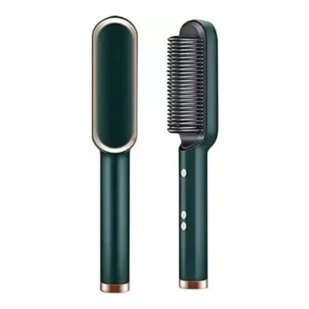 909 Hair Straightener Brush Fast Heating, Smooth Styling, And Easy-To-Use Design For Quick And Professional Hair Straightening (Random Colors) - Image 4