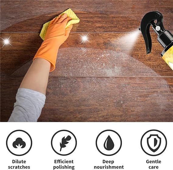 Beeswax Furniture Polish and Cleaner Spray, Natural Micro-Molecularized Beewax (120ml) - Image 2