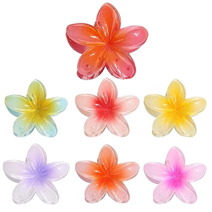 1 Pc - Flower Hair Clip Colorful Hair Band For girls & Women