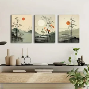 Set of 3 Motivational Wall Art MDF Wooden Phototile Frames (8x11) with Adhesive Back