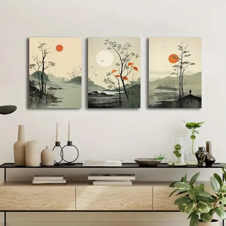 Set of 3 Motivational Wall Art MDF Wooden Phototile Frames (8x11) with Adhesive Back