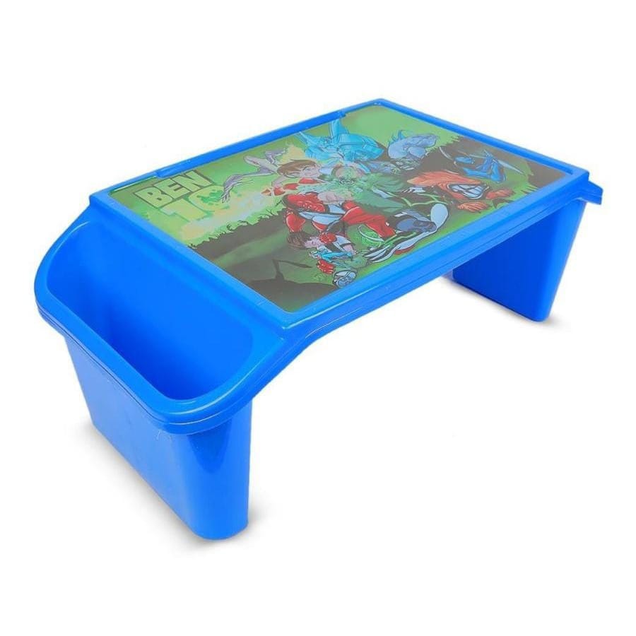 Kids Portable Study Table Multifunctional Plastic Desk with Side Storage (Random Color)