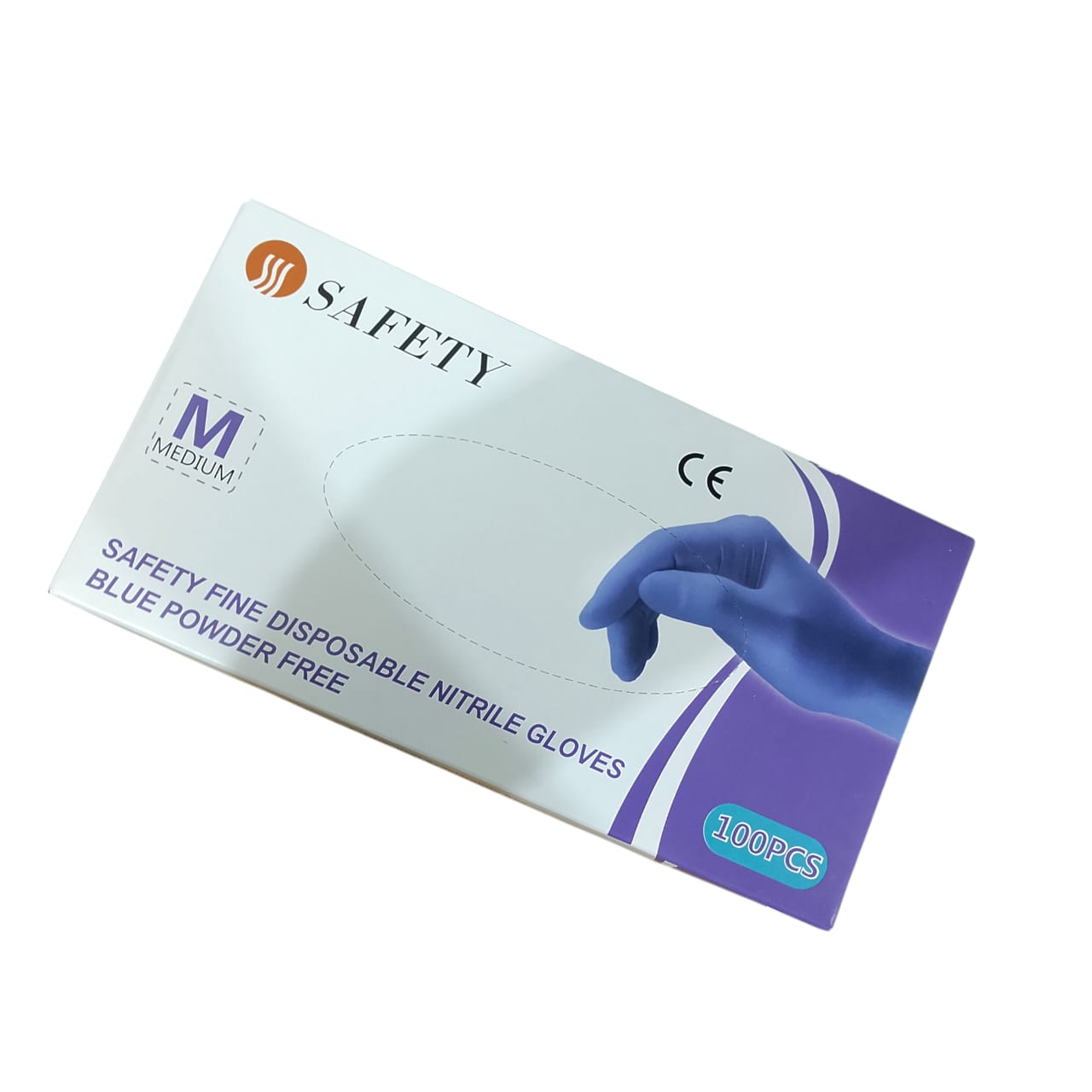Safety Fine Disposable Nitrile Gloves Powder Free 100 Pcs Box Durable, Non-Sterile, Latex Free Gloves For Medical, Cleaning, And Industrial Use - Image 3