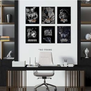 Decoration home decoration item 6 pcs iSLAMIC fRAME board wall decor photo on wall PHOTO TILE canvas art decor for home easy set up with both side tape