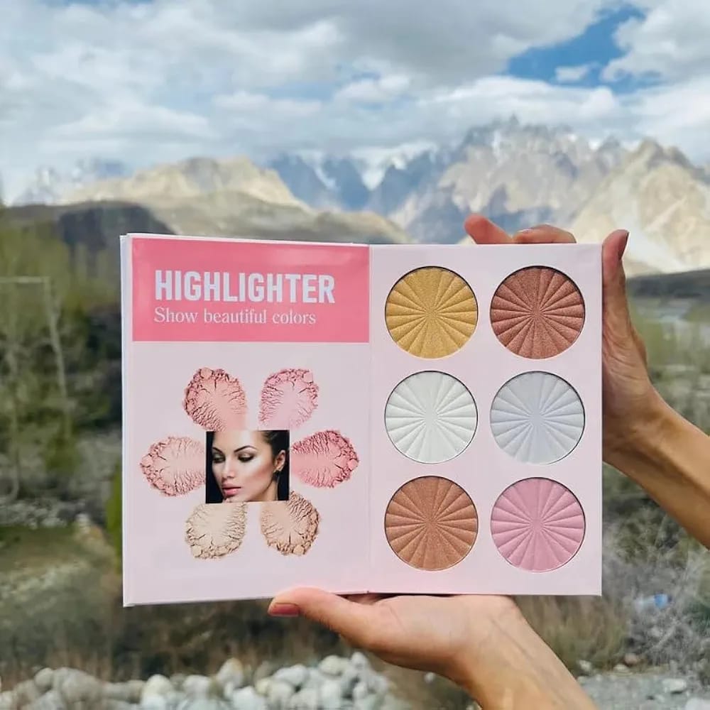 All In One Professional Makeup Palette Book Complete 4 In 1 Beauty Kit With Highlighters, Contour, Eyeshadow, Blush, And Eyebrow Powders - Image 4