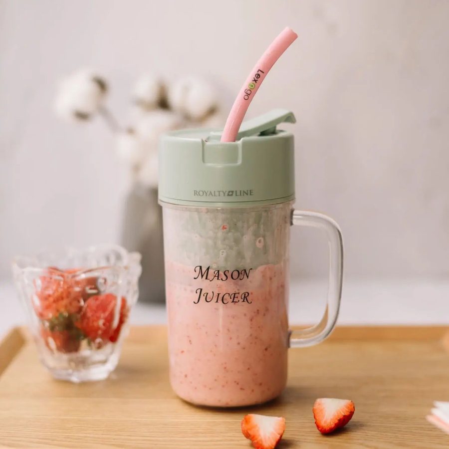 Professional Mini Juicer Portable Blender & Smoothie Maker with Built-In Straw