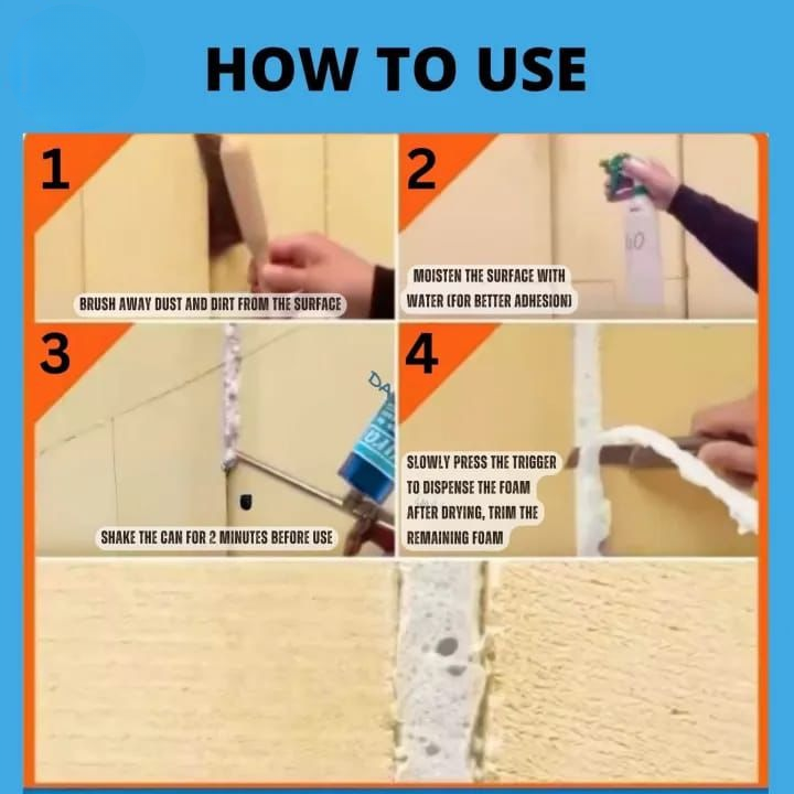 PU Foam Sealant High-Performance Insulating & Leak-Proofing Expanding Foam - 750ml - THREE GUYS (German Engineered) l Crack Filler | P U - Image 3