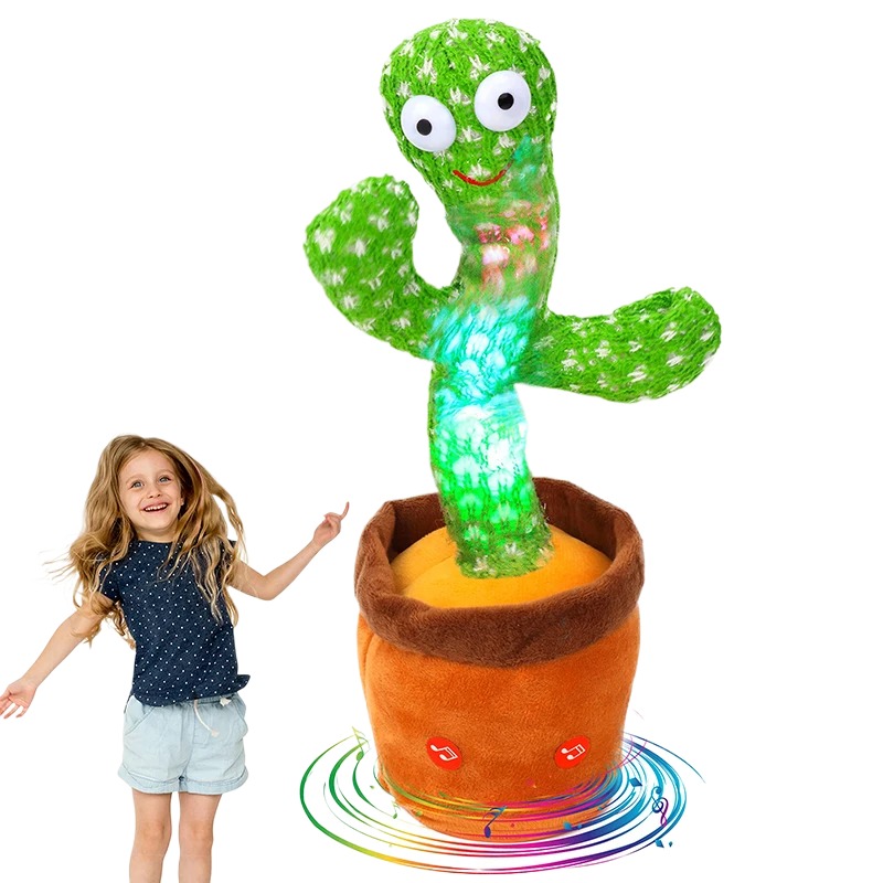 Dancing Cactus Toy for Kids Talking & Singing Plush Cactus | Interactive Mimic Toy | Battery Operated Fun Toy for Toddlers (Without Box) - Image 4
