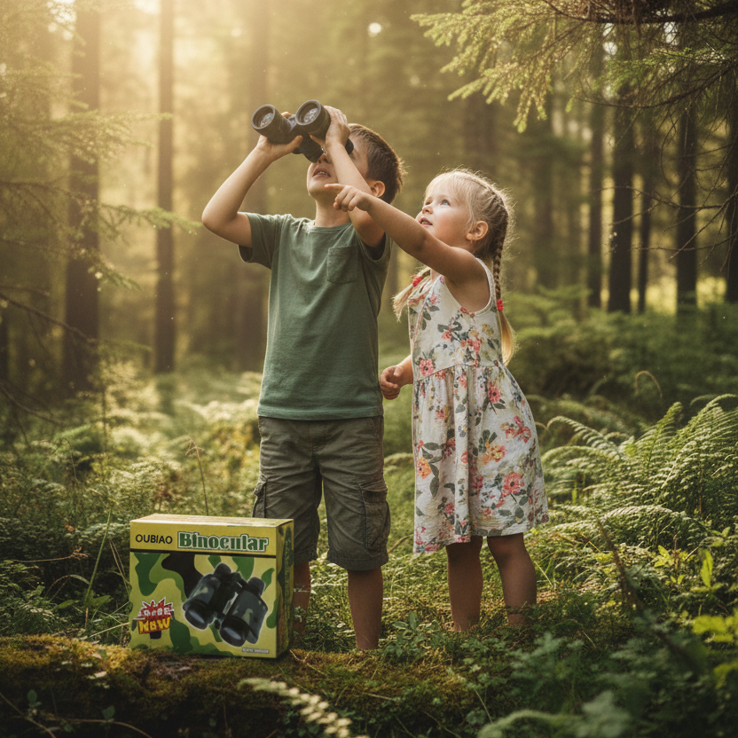 Kids Explorer Binoculars 8x30 Optical Lens for Fun Learning & Outdoor Exploration | Portable, Kid-Friendly Mini Binoculars for Nature Trips, Bird Watching, Games & Travel Adventures