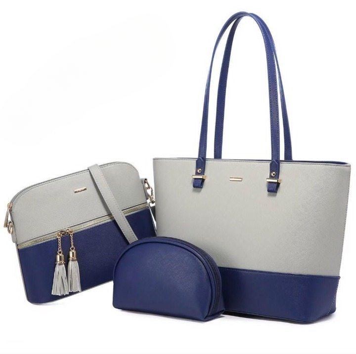 3 Piece Tote Handbag Elegant Design Premium Quality Smooth Finish Easy Carry For Daily Fashion Needs - Image 2
