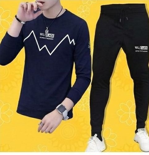 Printed T-Shirt and Trouser Summer Track Suit for Men & Boys Comfortable Casual Two-Piece Outfit, Soft Breathable Fabric