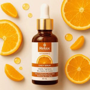 Relax Vitamin C Daily Serum Glow And Radiance In Every Drop With Brightening Anti Aging Hydration Formula For Healthy Skin Net Quantity 30ml