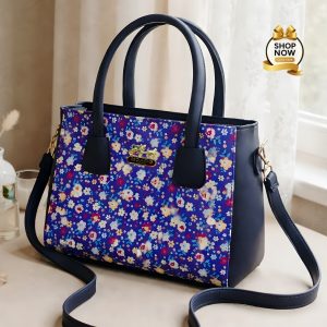 Womens Shoulder Bag With Vibrant Floral Print And Practical Detachable Shoulder Strap